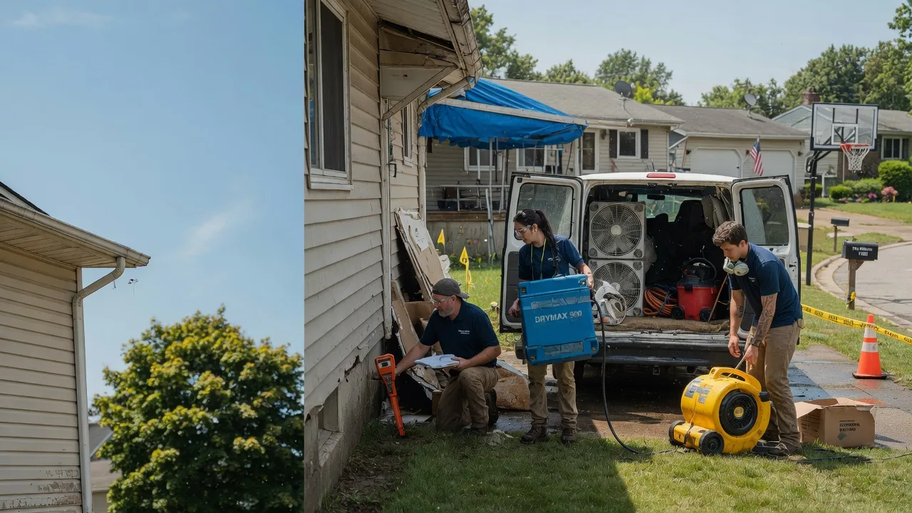 Ceiling Leak Cleanup in Perrinton, MI near me